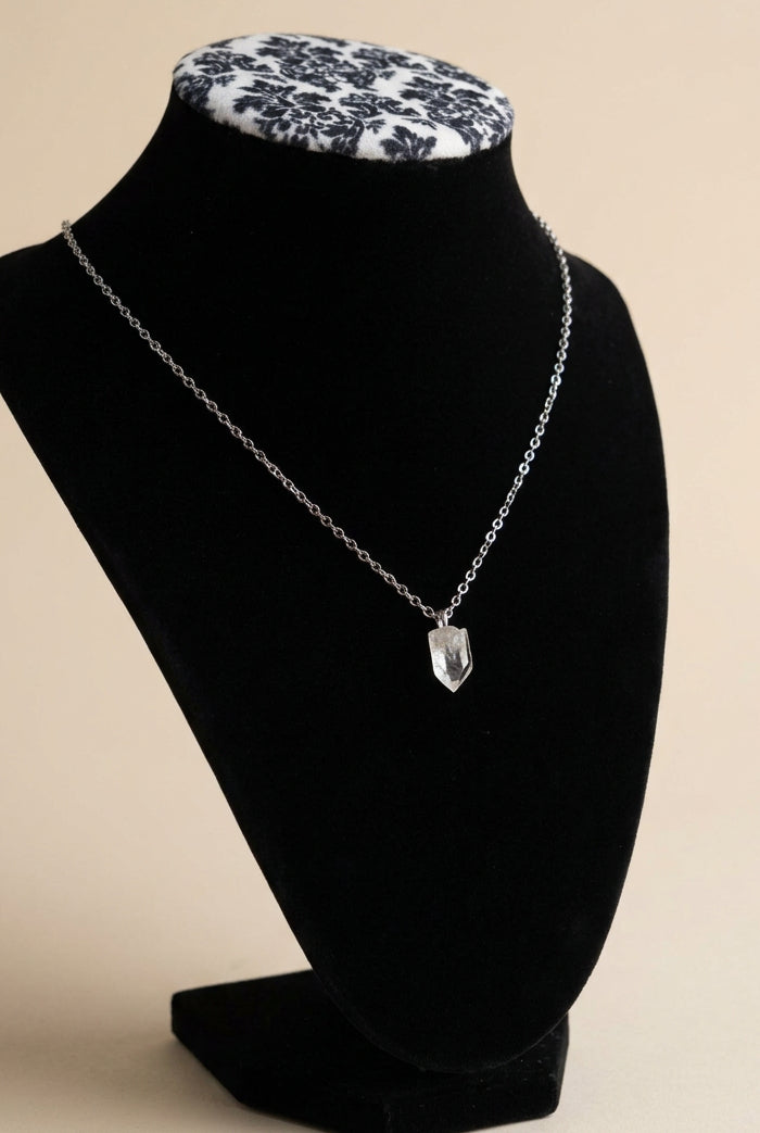 Arkansas Quartz Crystal Point Necklace