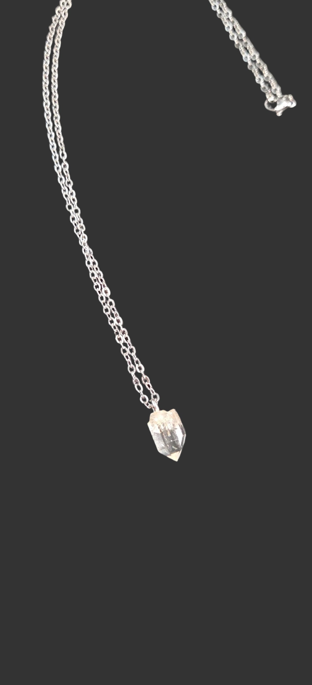Arkansas Quartz Crystal Point Necklace