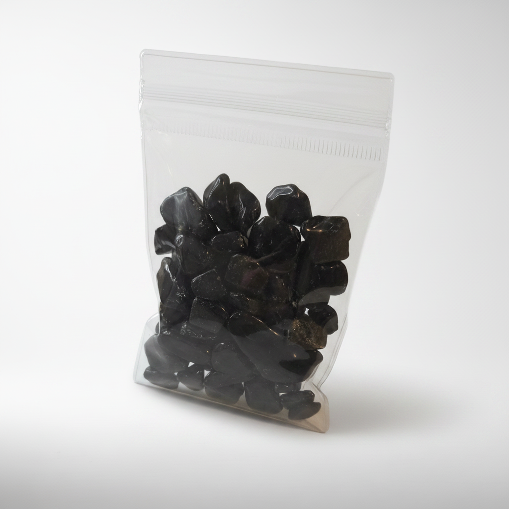 Bag of Silver Sheen Obsidian - Front
