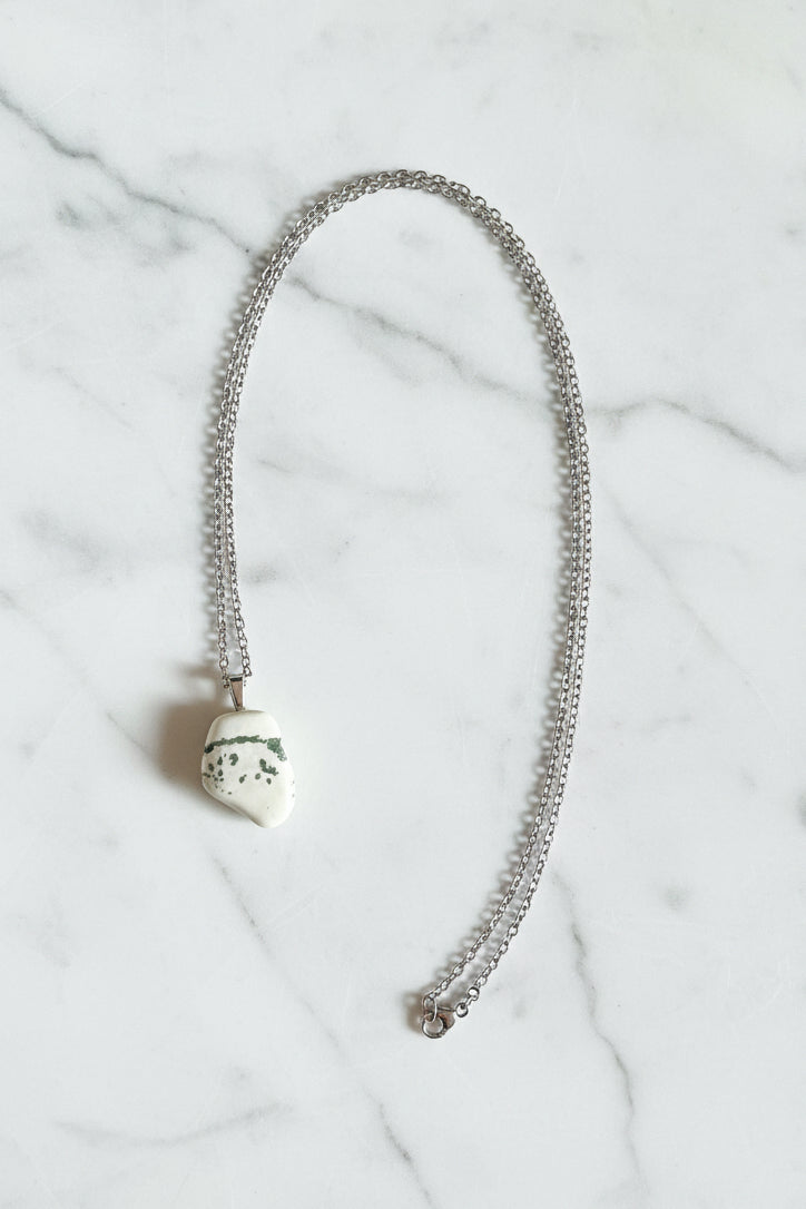 Tree Moss Agate Pendant Necklace