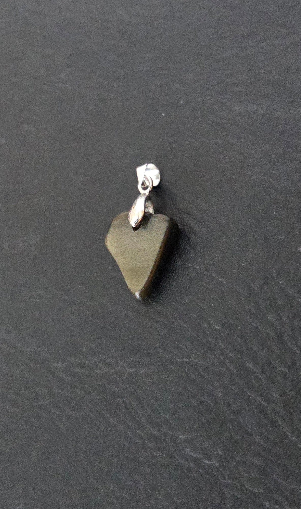 Silver Sheen Obsidian Pendant