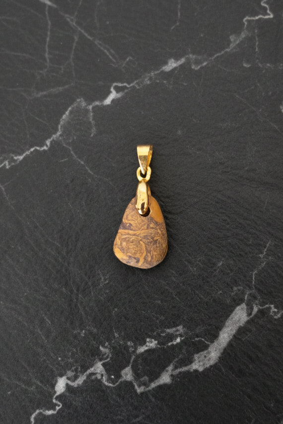 Calligraphy Stone Pendant