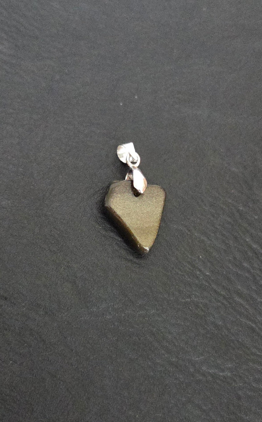 Silver Sheen Obsidian Pendant