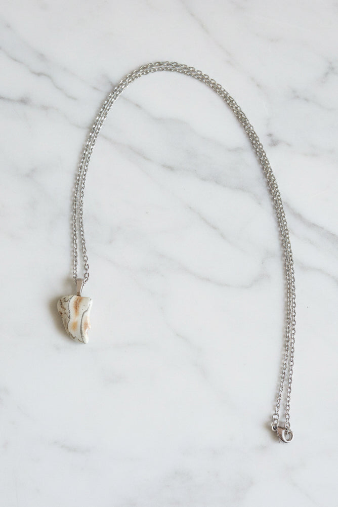 Tree Moss Agate Pendant Necklace