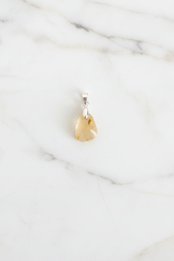Golden Topaz Gemstone Pendant