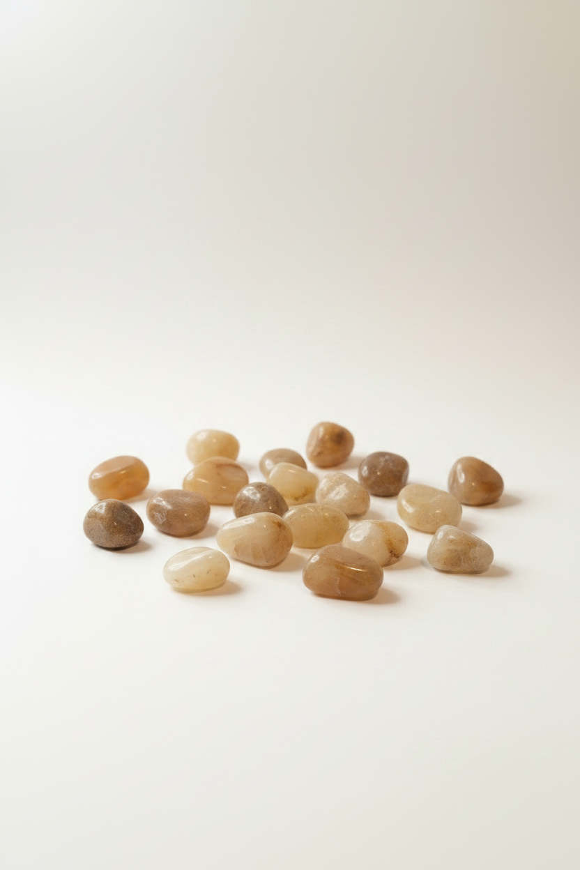 Scattered stones, matched background