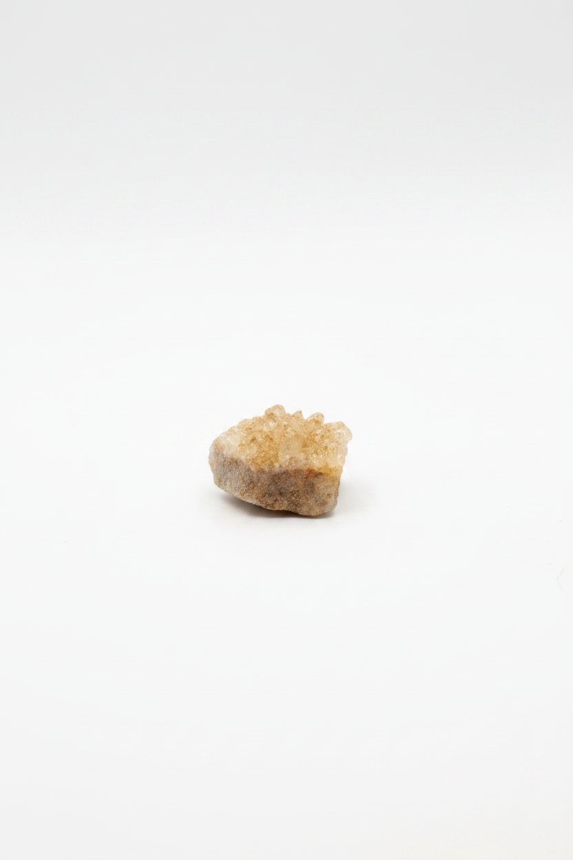 Small Citrine Cluster on Bright White