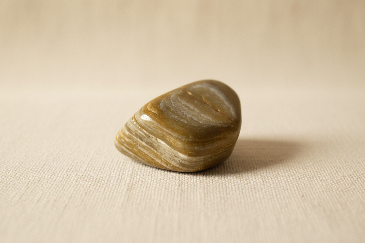 Tumbled Petrified Wood - Side Angle